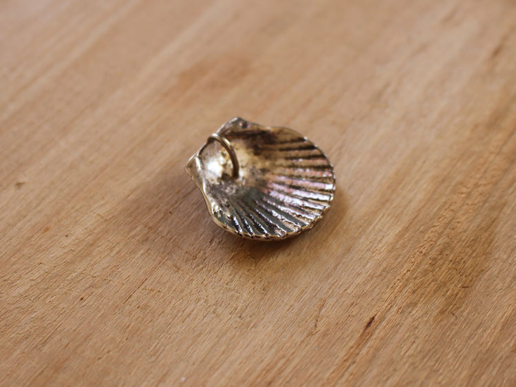 Sterling silver shell charm