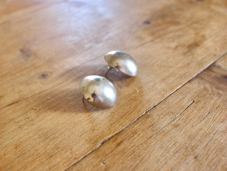 Sterling silver bulb earrings