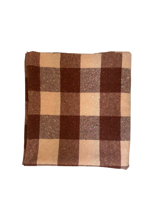 Checkered wool blanket