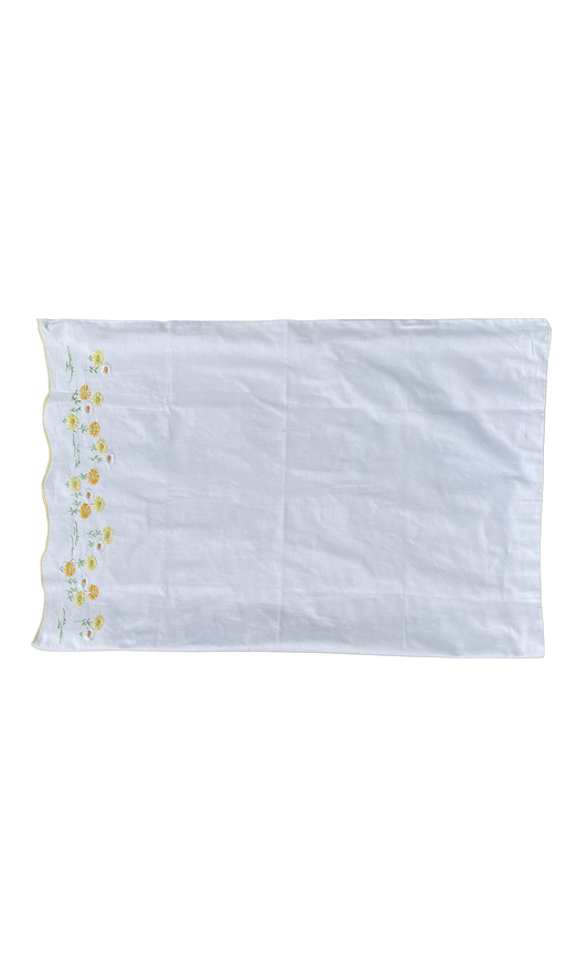 Embroidered pillowcases