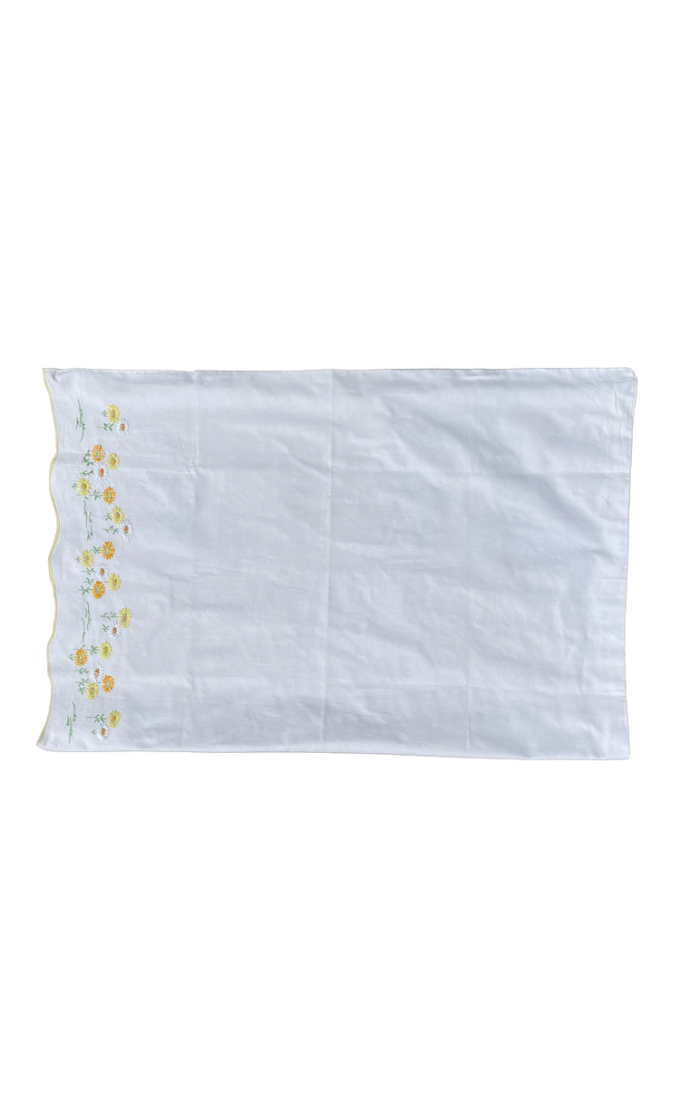 Embroidered pillowcases