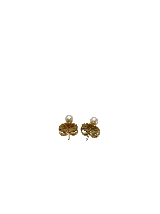 Pearl stud earrings