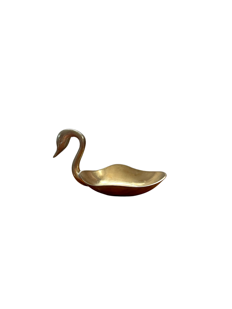 Brass swan dish