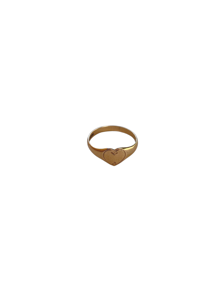 Antique 14 karat signet ring