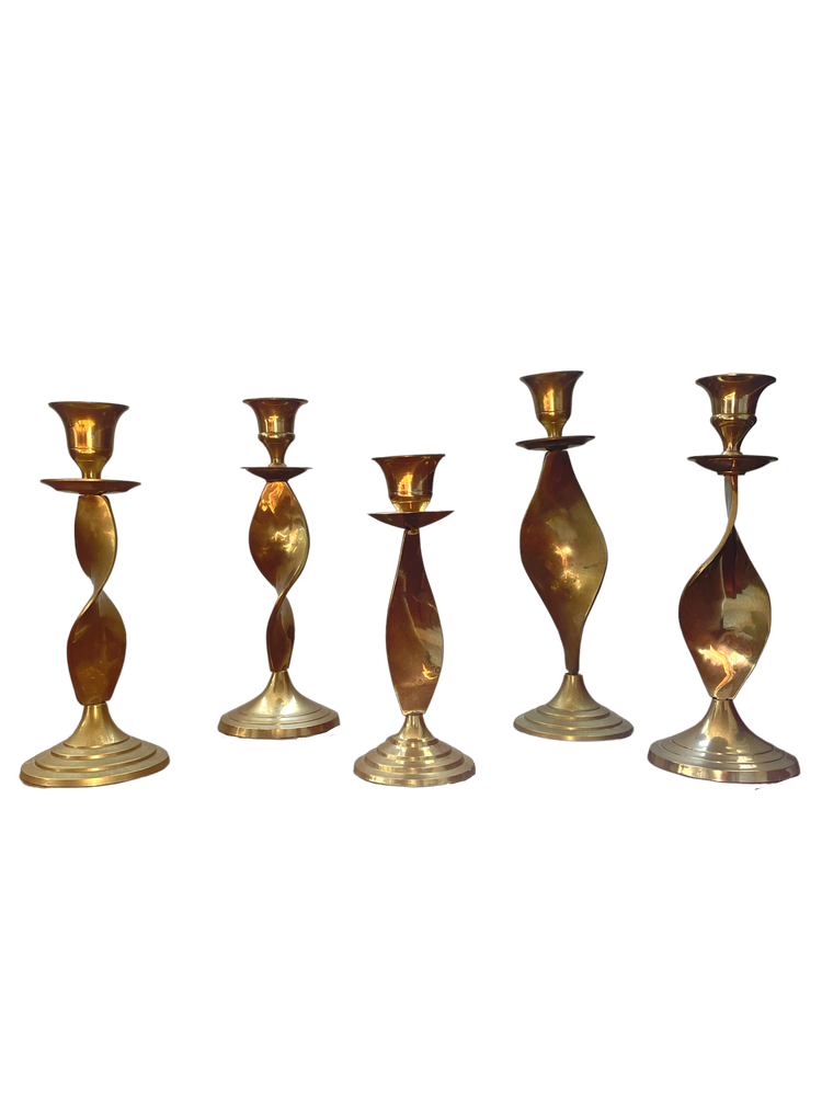Curvy handmade candlestick holders
