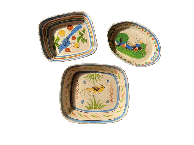 Hand painted Mexican serving plates