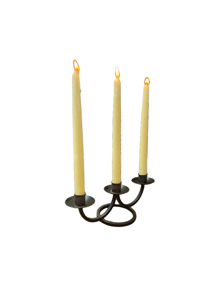 Danish iron candelabra