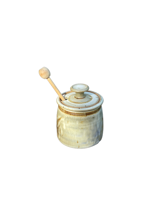 Ceramic honey pot