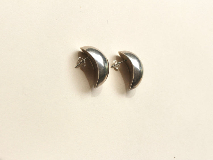 Sterling silver bulb earrings